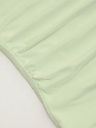 Modal-blend Boat Neck Short Sleeve Cut Out Ruched Top