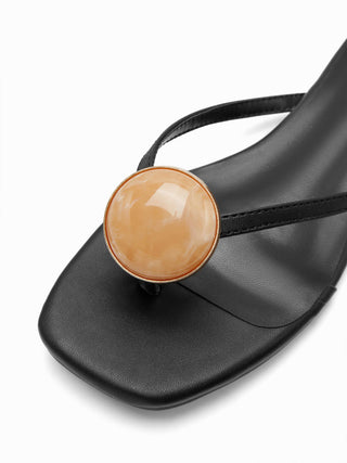 GEMSTONE DECOR FLIP-FLOP SLIPPERS