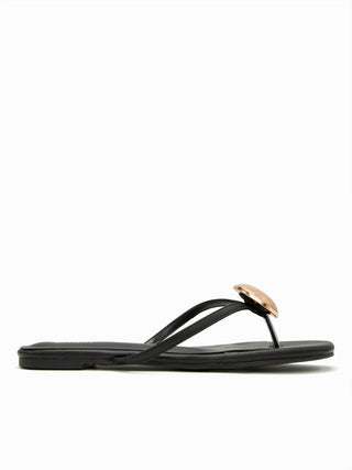 GEMSTONE DECOR FLIP-FLOP SLIPPERS