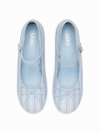 BOWKNOT CHUNKY HEELED MARY JANE SHOES