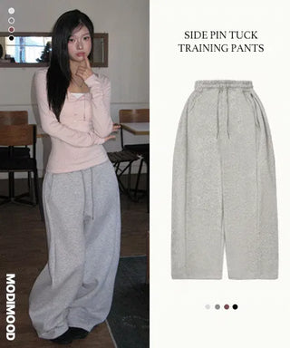 Planning A4 Side Pintuck Training Pants - 5 Colors (No fleece lining)