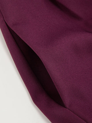 High Rise Metal Button Pleated Wide Leg Trousers