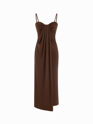 Twisted Straight Maxi Dress