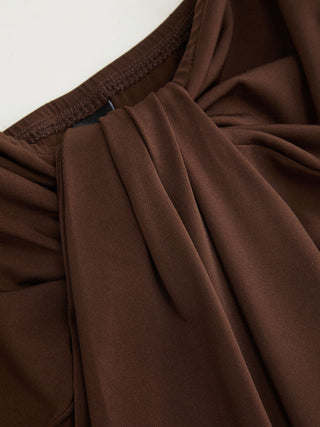 Twisted Straight Maxi Dress