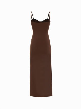 Twisted Straight Maxi Dress