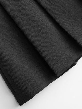 Low Rise Metal Detail Pleated Mini Skirt
