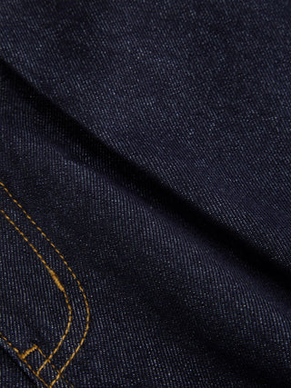 Denim Low Rise Metal Detail Barrel-leg Jeans