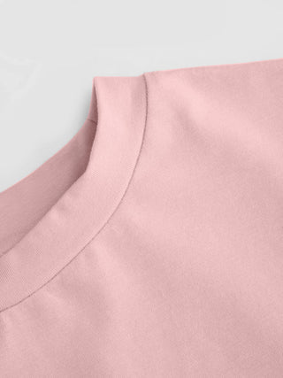 Cotton-blend Short Sleeve Ruffled Hem Tee