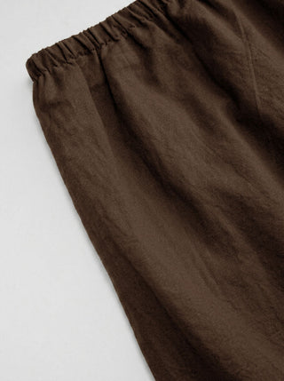 Cotton-blend Low Rise Textured Bowknot Ruffle Hem Mini Skirt