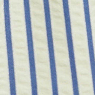 Cotton-blend Mid Rise Striped Bowknot Shorts