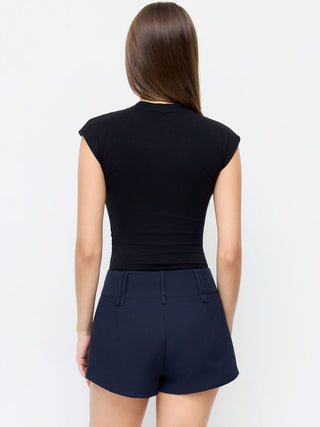 Mid-Rise A-Line Shorts