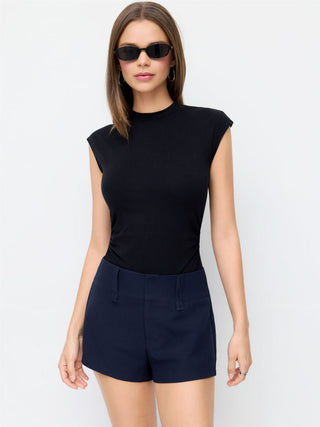 Mid-Rise A-Line Shorts