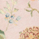 Jacquard Floral Bandeau A-line Mini Dress With Bowknot Scarf