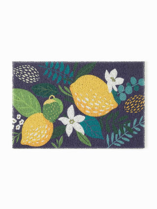 FLORAL & LEMON DOOR MAT