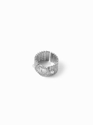 HEART & RHINESTONE RING