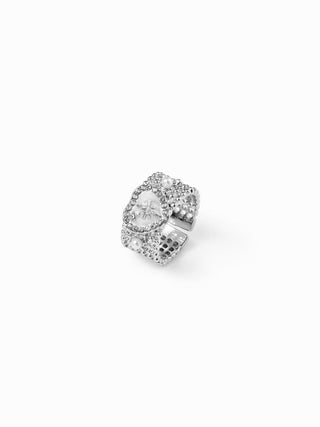 HEART & RHINESTONE RING