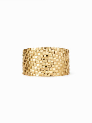 TEXTURED WIDE BANGLE BRACELET