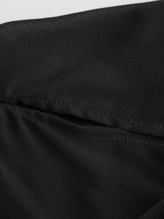 Boat Neck Draped Detail A-line Mini Dress