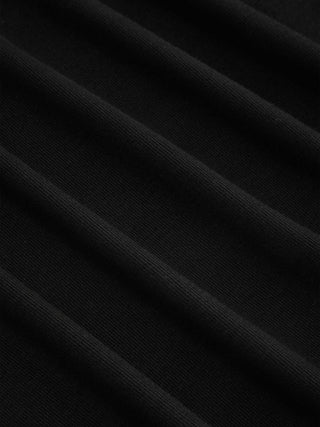 Boat Neck Draped Detail A-line Mini Dress