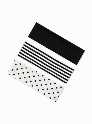 3PCS STRIPED & POLKA DOT HEADBAND