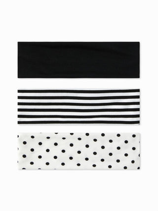 3PCS STRIPED & POLKA DOT HEADBAND