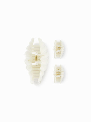 3PCS SHELL HAIR CLAW