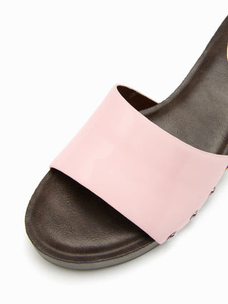 STUDDED PLATFORM MULE SANDALS