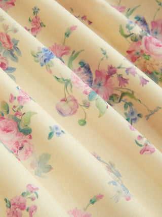 Textured Sculptural Floral Sweetheart Floral High Rise Flared Midi Dress