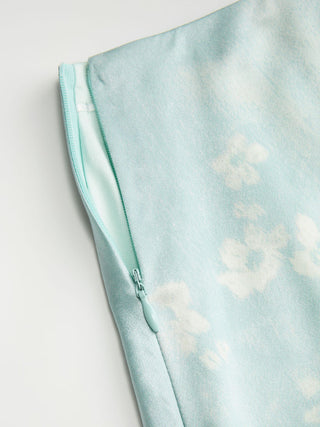 Satin Mid Rise Fruit Graphic Mermaid Midi Skirt