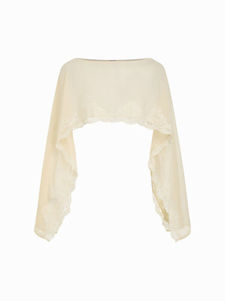 Chiffon Lace Panel Cape & Floral Cami High Rise Mini Dress Set