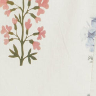 Cotton Floral Square Neck Cloak Sleeve Ruched Milkmaid Mini Dress