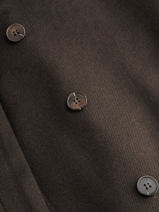 Wool-look Stand Collar Cloak Sleeve Oversized Jacket With Belt