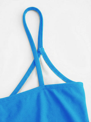 High Stretch Scoop Neck Tankini & Cheeky Bikini Set