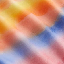 V-neck Triangle Tie-Dye Tie Side Bikini Set