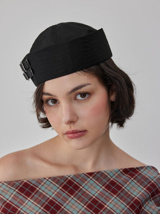 DOUBLE BUCKLE SAILOR HAT