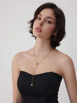 HEART Y-SHAPED NECKLACE