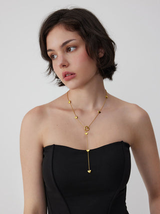 HEART Y-SHAPED NECKLACE