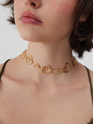 SPIRAL CHAIN NECKLACE