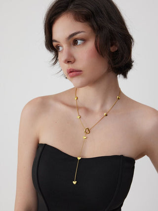 HEART Y-SHAPED NECKLACE