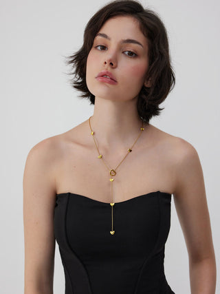 HEART Y-SHAPED NECKLACE
