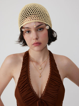 SHELL KNITTED HAT