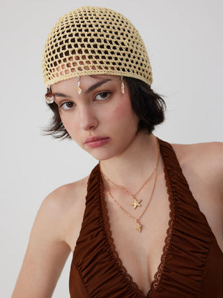SHELL KNITTED HAT