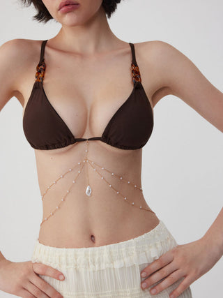 FAUX PEARL BODY CHAIN