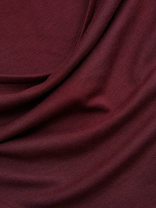 Boat Neck Mid-length Bell Sleeve Ruched Tee