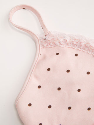 V-Neck Lace Trim Cami Top