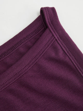 Cotton-blend High Stretch Boat Neck Ribbed Tank Top