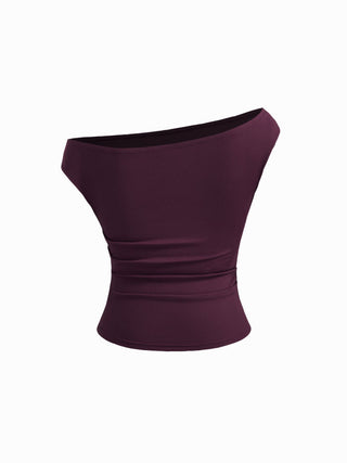 Off-shoulder Ruched Top