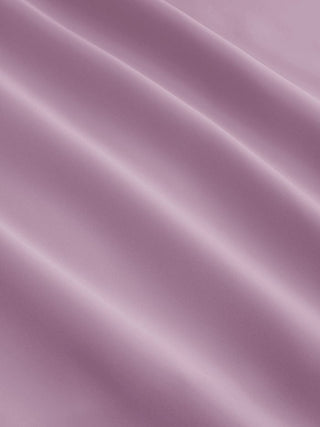 Satin V-neck Twist Knotted Flared Maxi Dress