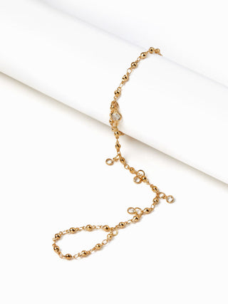 RHINESTONE HAND CHAIN BRACELET