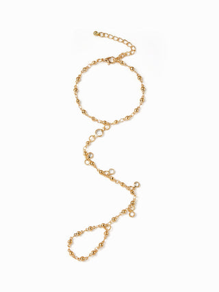 RHINESTONE HAND CHAIN BRACELET
